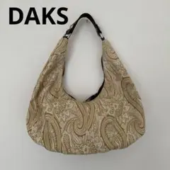 DAKS　LONDON ダックスロンドン　ワンショルダーバッグ　ブラウンイエロー