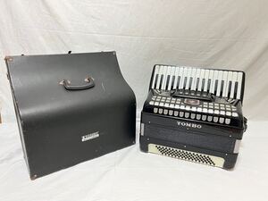 アコーディオン TOMBO トンボ No.65 34鍵盤 80ベース ブラック 鍵盤楽器 ハードケース付 音出しok