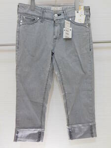 ■ViENUS JEAN SOMETHING(サムシング) アンクルスキニー 千鳥格子ジーンズ 未使用品■Mサイズ■