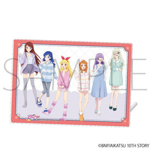 【新品/公式】アイカツ！ アクリルアートパネル／パジャマ（いちご、あおい、蘭、ユリカ、あかり、スミレ） 公式グッズ colleize