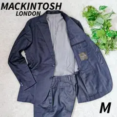 ■希少・美品■マッキントッシュ スーツ セットアップ デニム ロゴ刻印ボタン M