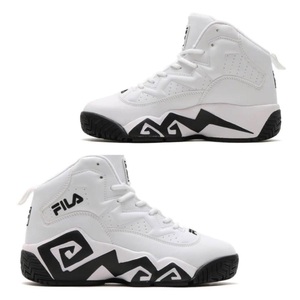 ☆正規品新品☆FILA MASHBURN MB フィラ マッシュバーン ホワイト 24.5cm スニーカー シューズ FHE102/USS23007 ハイカット ユニセックス