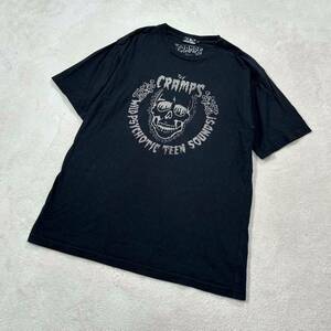 HYSTERIC GLAMOUR THE CRAMPS 半袖 カットソー 黒 ヒステリックグラマー プリント Tシャツ ブラック トップス 