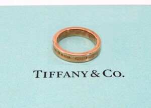 ■hayy2577-2 175再 Tiffany & Co. ティファニー ルベドメタル 1837 指輪 リング レディース アクセサリー 保存袋/箱あり サイズ 9号