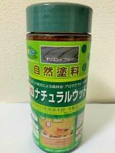 アサヒペン　油性　ナチュラルウッド　300ml　オリエントブルー　アウトレット品