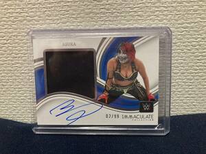 2023 Immaculate アスカ 直筆 サイン メモラビリア 99枚 WWE チャンピオン 華名 明日華 Asuka Jersey Auto Smack Down