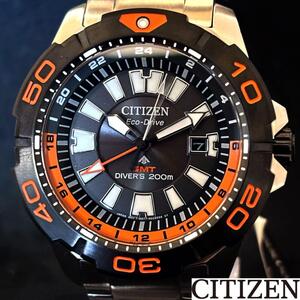 【激レア】CITIZEN/展示品特価/プロマスター GMT ダイバーズ /メンズ腕時計/シチズン/男性用/プレゼントに/ブラック.オレンジ.シルバー色