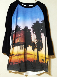 APPLEBUM アップルバム 七分丈ラグランTシャツ Lサイズ Sunset Playground Raglan 3/4 Sleeve T-shirt