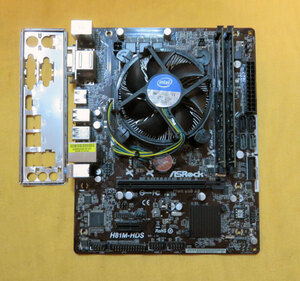 Asrock MicroATX H81M-HDSマザーボード /CPU G3220 3.0GHz/Ram8GB/Bios起動確認