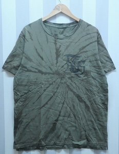 at2561/ENGINEERED GARMENTS 20ss CROSS CREW NECK T-SHIRT-TIE DYEエンジニアードガーメンツ 半袖タイダイTシャツ 送料200円 