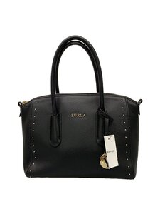 FURLA◆ショルダーバッグ/-/BLK/無地