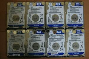  中古 500GB 2.5インチ SATA Western Digital 500GB WD5000LPCX 8個一式出品　No.２