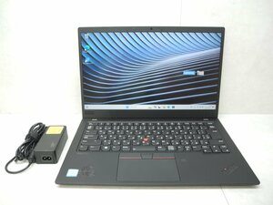 ☆1円☆第8世代☆Thinkpad X1CARBON 20QE-S21700 7th☆高解像度☆Core i5 1.60GHz/8GB/SSD256GB/無線/WWAN/カメラ/Office/Win11 DtoD領域☆