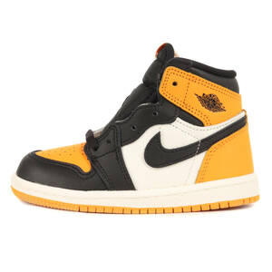 NIKE ナイキ サイズ:14.0cm JORDAN 1 RETRO HIGH OG TD TAXI (AQ2665-711) ジョーダン1 レトロ ハイ タクシー ブラック TD(キッズ) 8C