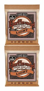 即決◆新品◆送料無料ERNIE BALL 3548 ×2 [11-52] Earthwood Light Phosphor Bronze 3セットパック アコースティックギター弦