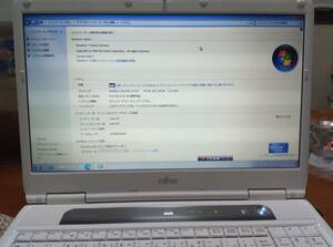 FMV-BIBLO NF/G50 FMVNFG50W fujitsu 富士通 32ビット windows7 home premium 動作確認済み ノートパソコン