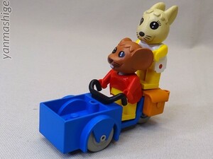 80sビンテージ LEGO Fabuland 3781 3輪カート「マクシミリアン・マウス」＋「ウサギのボニー」付き ファビュランド レゴ