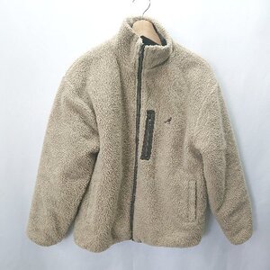 ■ KANGOL 長袖 ボアジャケット サイズS ライトブラウン レディース E