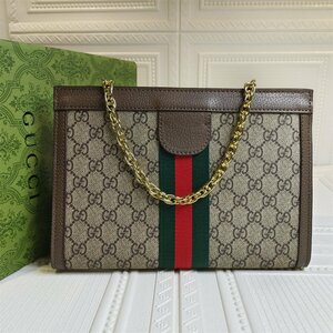 極美品 バッグ Gucci グッチ ブラウン クラシックデザイン 小サイズのバッグ