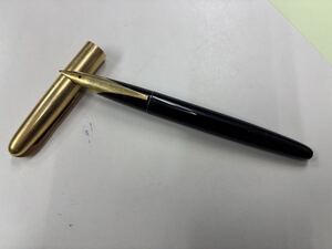 PILOT パイロット 万年筆 ブラック×ゴールド ペン先(14K) キャップ(R14K刻印)