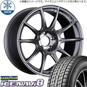 165/60R15 スタッドレスタイヤホイールセット デリカミニ etc (GOODYEAR ICENAVI8 & SSR GTX01 4穴 100)