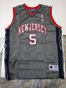 ジェイソン・キッド レプリカユニフォーム（ジャージ）Mサイズ/NBAニュージャージー・ネッツ/チャンピオン製/JASON KIDD/NETS[未使用]