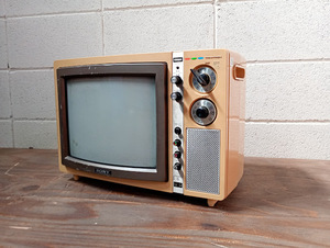 ◇トリニトロンカラーテレビ/ソニー KV-1355 ブラウン管 トランジスタ 電化製品 昭和家電 昭和レトロ インテリア 置物 飾り物 