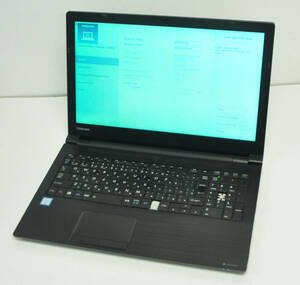 dynabook B65/F Core i3-6006U 2.0GHz / HDD 無し / メモリ 4GB 【 ジャンク品】.