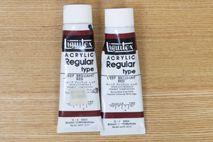 Liquitex リキテックス レギュラー 60ml [2005] ディープブリリアントレッド 2本（少し使用・使用品）