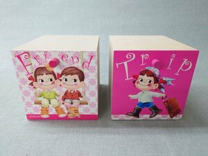 【未使用品】不二家 ペコちゃん 引き出しボックス 非売品 2個セット [2] (管理番号：049102)