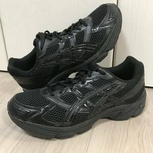 asics GEL-1130 BK GRAGR アシックス ゲル イレブンサーティー レザー メッシュ オール ブラック スポーツ ランニング シューズ スニーカー