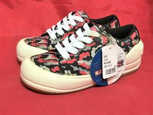 ★☆90s!希少レア!バンズ V-7116 PRINT BLUCHERS カモフラ 6 24cm 黒 Vans プリント ブリーチャーズ 迷彩 厚底 ビンテージ デッド ☆★