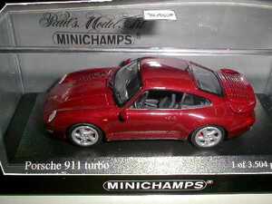 PMA 1/43 Porsche ポルシェ911ターボ 1995 (レッドM)