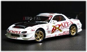 青島文化教材社 1/24 D1 GP APEX D1 PROJECT FD3S RX-7 2003 CHAMPION 今村 陽一 完成品 / アオシマ アペックス ドリフト ホットワークス