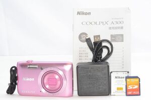 Nikon デジタルカメラ COOLPIX A300 光学8倍ズーム 2005万画素 ピンク A300PK #2409271A