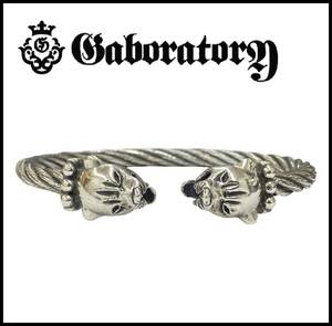 ★ギャラ付き★ GABOR ガボール Gaboratory ガボラトリー 2PANTHER HEADS WIRE BANGLE シルバー パンサー ワイヤー バングル ブレスレット