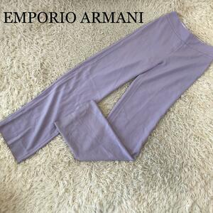 EMPORIO ARMANI ストレートパンツ パープル サイズ40