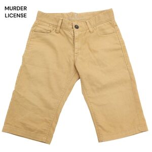 MURDER LICENSE マーダーライセンス 春夏 ストレッチ★ デニム ハーフ ショート パンツ ジーンズ Sz.42　メンズ　C4B02729_6#P