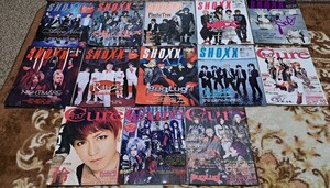 SHOXX ショックス　Cure　キュア　音楽雑誌　バンド　Band　ヴィジュアル系　平成　2010～2015 13冊セット