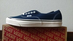 【国内正規品】新品未使用 27.5cm VANS Authentic 44DX Anaheim Factory バンズ アナハイム オーセンティック ドレスブルー 紺 US9.5 廃盤