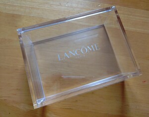 USED◆LANCOME ランコム◆メイクボックス 小物入れ コットンケース ふた付◇非売品 