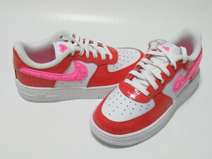 NIKE FORCE 1 LV8 1 PS 白 赤 ピンク ハート 16.5cm ナイキ フォース1 バレンタインデー キッズ FD1032-600