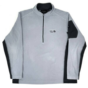 2010s MOUNTAIN HARDWEAR Fleece Pullover XL Light gray マウンテンハードウェア フリースプルオーバージャケット ライトウェイト 登山