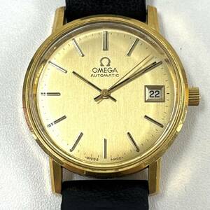 Z833-K50-757◎ OMEGA オメガ Ω メンズ腕時計 SWISS MADE AUTOMATIC 自動巻き デイト ゴールドカラー