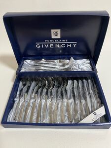 ☆ 訳あり GIVENCHY GF-30 ディナー25Pセット 6本欠け スプーン フォーク ナイフ カトラリー ☆