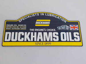 旧車 DUCKHAMS OILSステッカー 昭和 レトロ オートアクセサリー