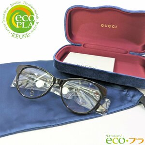 グッチ GUCCI メガネフレーム フォックス アジアンフィット GG0766OA クリアレンズ 透明 度無し サングラス 伊達眼鏡 セルフレーム 黒