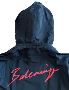 BALENCIAGA バレンシアガ【584023 TYD36 Hooded Windbreaker】バックロゴ フーデッド ウィンドブレーカー ジャケット 44サイズ