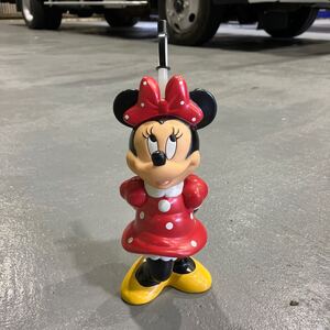 【A-88】ビンテージ ディズニー ミニーマウス ドリンクコンテナ ストロー付き レアコレクターグッズ 高さ33㎝ Disney MADE IN CHINA 