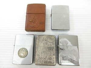 2405603-054 Zippo ジッポ リバティコイン/けいおん 中野梓/イーグル 等 オイルライター おまとめ